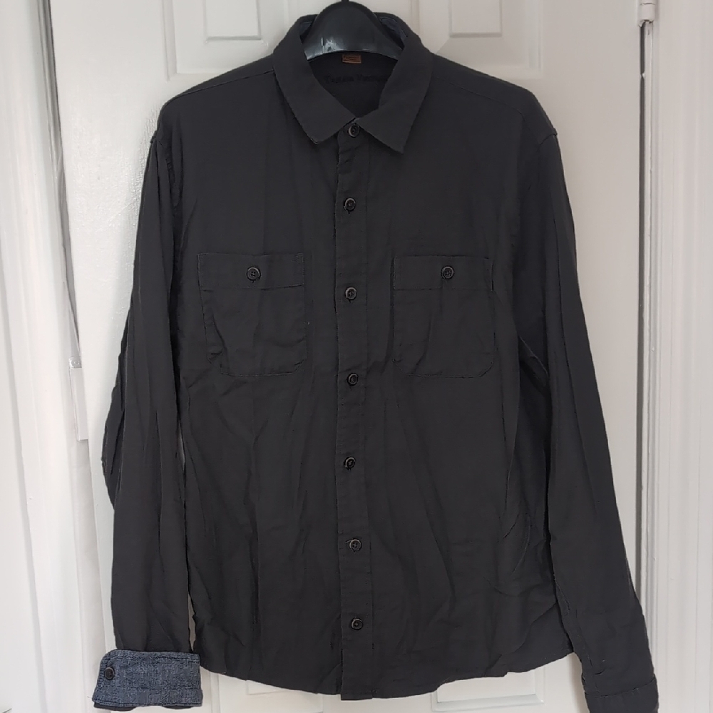 Tailor Vintage Charcoal Button-Up Shirt